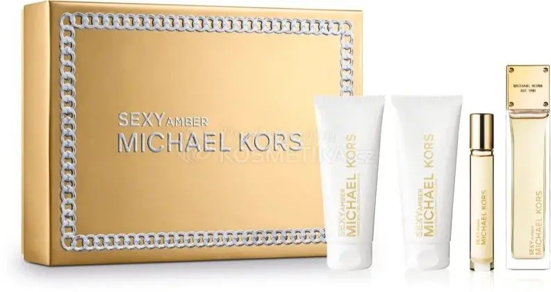 Michael Kors Sexy Amber Set - EDP 100 ml + EDP 10 ml + sprchový gel 100 ml + tělové mléko 100 ml Dárková sada Výhodná Nabídka