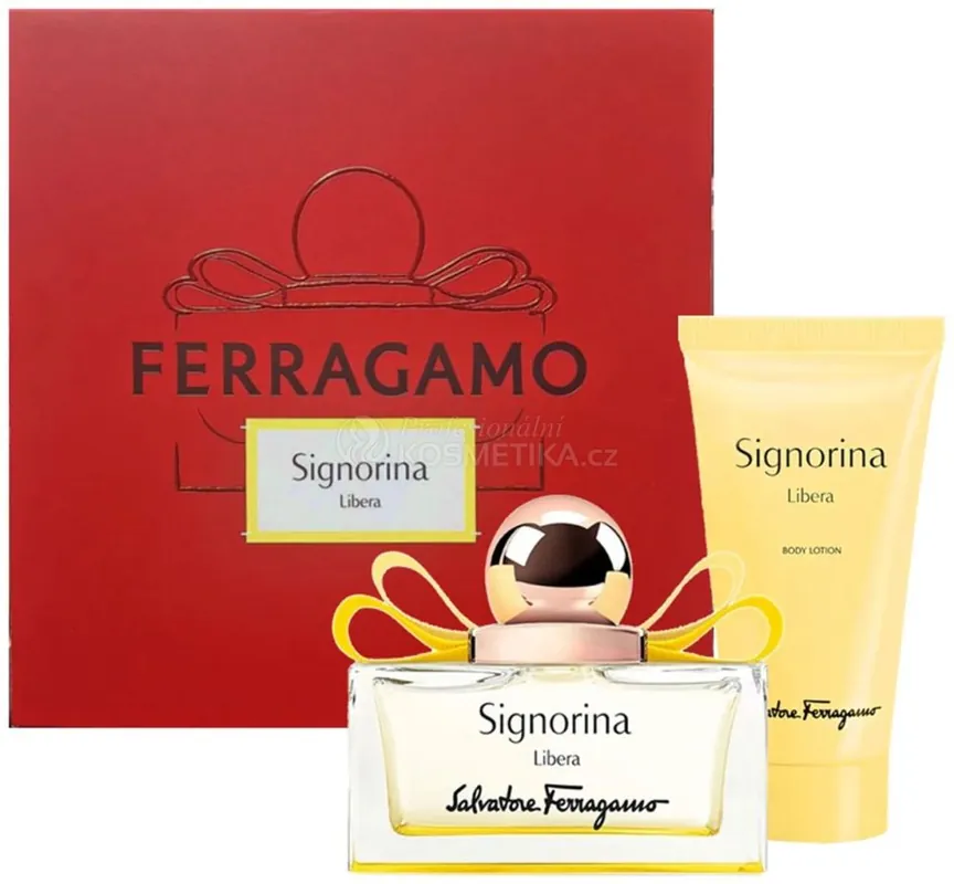 Cenová Bomba Salvatore Ferragamo Signorina Libera Set - EDP 50 ml + tělové mléko 50 ml Dárková sada