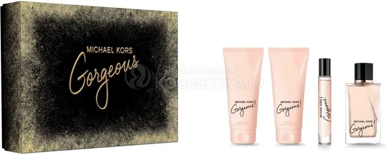 Cenový Hit Michael Kors Gorgeous Set - EDP 100 ml + EDP 10 ml + sprchový gel 100 ml + tělové mléko 100 ml Dárková sada