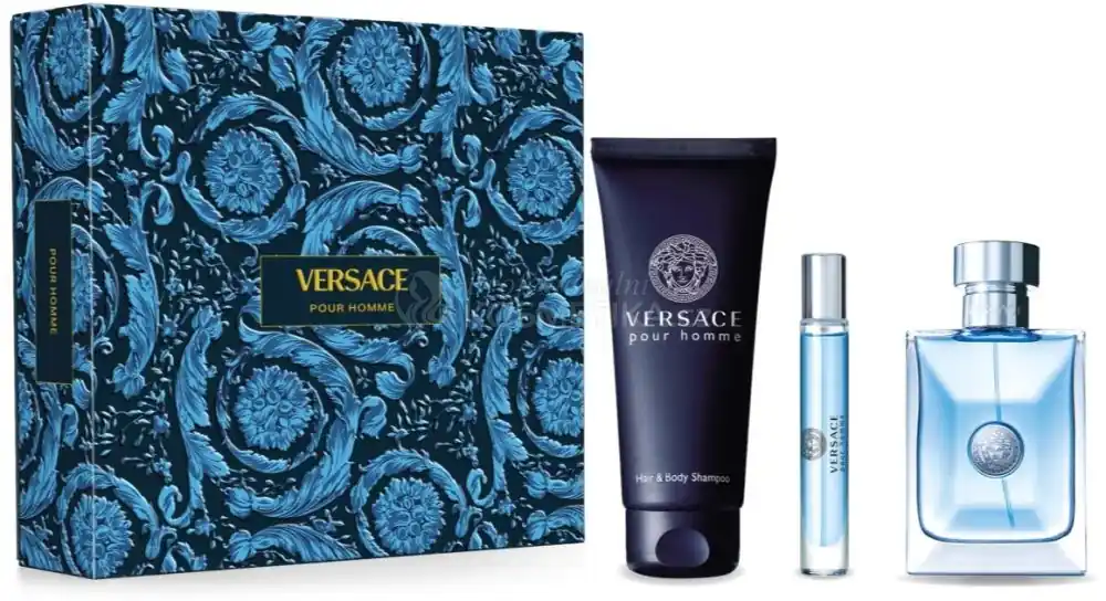 Rychlé Dodání Versace Pour Homme Set - EDT 100 ml + EDT 10 ml + sprchový gel 150 ml Dárková sada