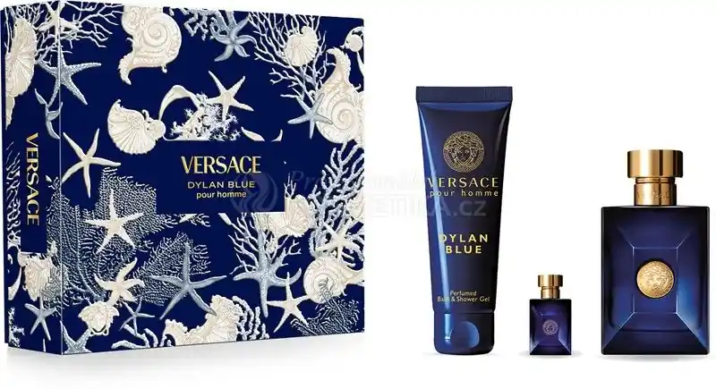 Dokud Zásoby Vydrží Versace Dylan Blue Set - EDT 100 ml + EDT 5 ml + sprchový gel 150 ml Dárková sada