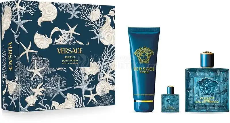 Versace Eros Set - EDT 100 ml + EDT 5 ml + sprchový gel 150 ml Dárková sada Dokud Zásoby Vydrží