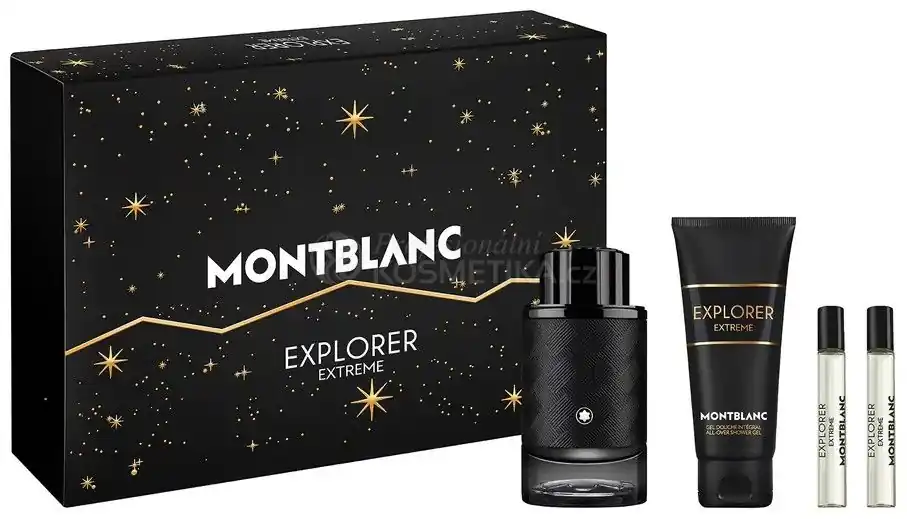 MontBlanc Explorer Extreme Set - Parfém 100 ml + parfém 2 x 7,5 ml + sprchový gel 100 ml Dárková sada Cenový Hit