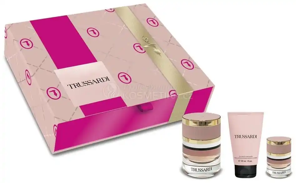 Omezená Nabídka Trussardi Vánoční Set - EDP 30 ml + EDP 7 ml + tělová emulze 30 ml Dárková sada