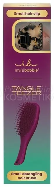 Akce Tangle Teezer Midnight Glamour Set - TT Kartáč na vlasy Vínový + skřipec do vlasů Dárková sada