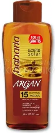 Dokud Zásoby Vydrží Babaria Sun Aceite Solar Argan Oil Set - Oplavací olej s Arganovým olejem SPF15 300ml + Mléko po opalování Aloe Vera 150ml Dárková sada