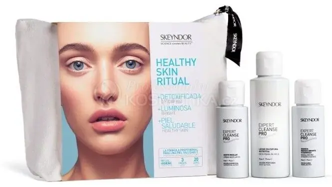 Skeyndor Expert Cleanse Pro Healthy Skin Ritual Set - Micelární olej 50 ml + odličovací mléko 100 ml + vitamínová esence 50 ml Dárková sada Cenová Bomba