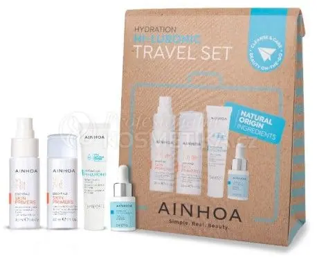 Top Prodej Ainhoa Hi-luronic Travel Kit - Emulze 15 ml + Hi-luronic kyselina 8 ml + čistící mléko 30 ml + tonikum 30 ml Dárková sada