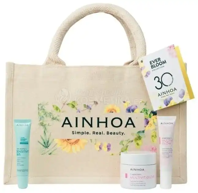 Objednat Nyní Ainhoa Multivit Glow Letní Set - Krém 50 ml + oční krém 15 ml + Sensitive balzám na rty 15 ml Dárková sada