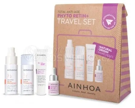 Cenová Bomba Ainhoa Phyto Retin+ Travel Kit - Krém 15 ml + sérum 8 ml + čistící mléko 30 ml + tonikum 30 ml Dárková sada