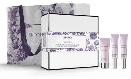 Nízká Cena Skeyndor Corrective Set - Pleťová emulze 30 ml + krém na oční okolí 15 ml + krém na okolí rtů 15 ml Dárková sada