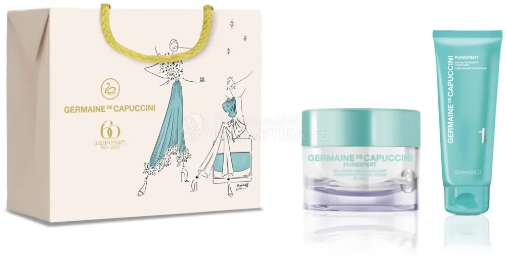 Germaine de Capuccini Purexpert Moments Set - Čistící matující pěna 125 ml + Hydratační a matující gel-krém 50 ml Dárková sada Top Prodej