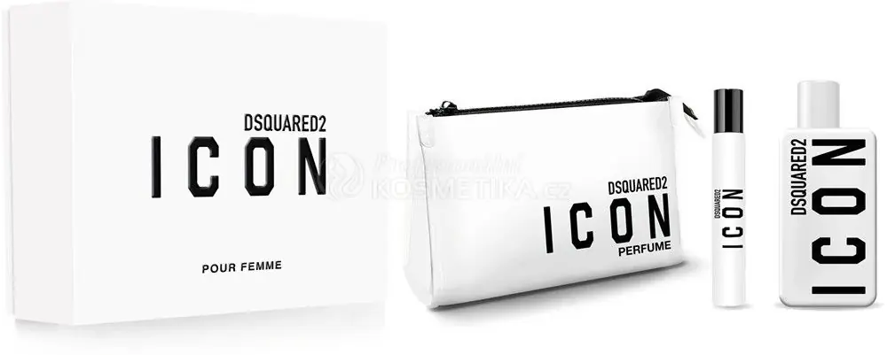 Dsquared2 Icon for her Set - EDP 100 ml + EDP 10 ml + kosmetická taštička Dárková sada Expresní Doručení