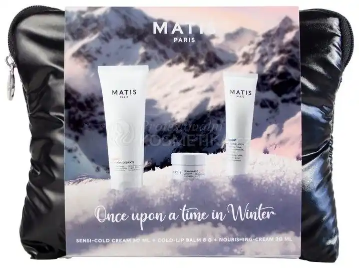 Matis Réponse Délicate Cold Set - Ochranný klimatický krém do nevlídného počasí 50 ml + balzám na rty 8 g + vyživující tělový krém 30 ml Dárková sada Jen Po Omezenou Doba