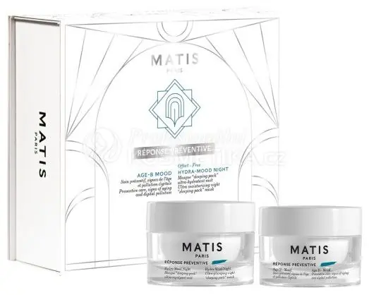 Rychlé Dodání Matis Paris Réponse Préventive Set - Age B Mood Ceam 50 ml + noční maska 50 ml Dárková sada