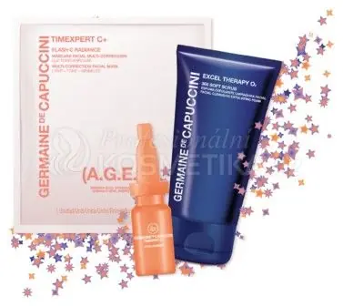 Akční Nabídka Germaine de Capucini Spring Radiance Set - Pěnový peeling 150ml + Pure C sérum 4x6ml + Flash C maska 2ks + Tužka na oči Kohl Kajal černá Dárková sada