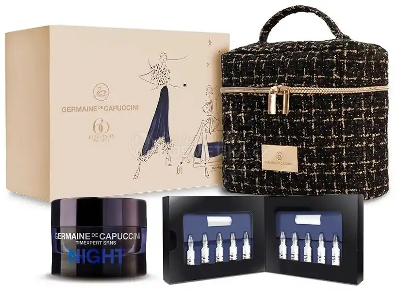 Nakupujte Hned Germaine de Capuccini Timexpert SRNS Set - Noční Krém 50 ml + Silný detoxikační koncentrát pro zářivou pleť 10x2 ml Dárková sada