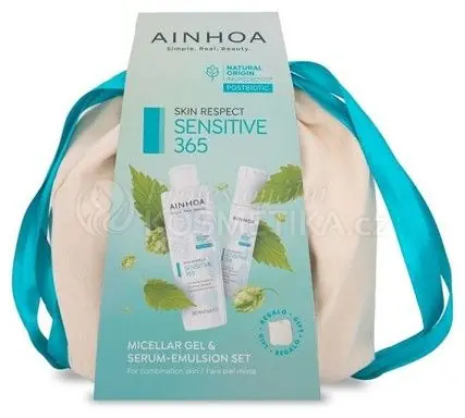 Nejprodávanější Ainhoa Sensitive 365 Set I - Micelární gel 200 ml + sérum - emulze 50 ml Dárková sada