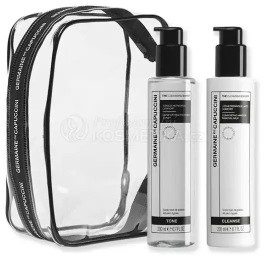 Výhodná Nabídka Germaine de Capuccini Cleansing Expert Set - Zklidňující hydratační tonikum 200 ml + čistící mléko 200 ml Dárková sada