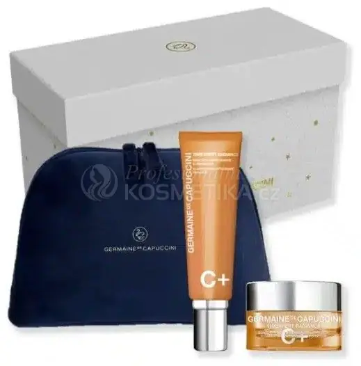 Výprodej Germaine de Capuccini Timexpert C+ Vánoční Set - Antioxidační rozjasňující Emulze 50 ml + Antioxidační rozjasňující krém na oční okolí 15 ml Dárková sada
