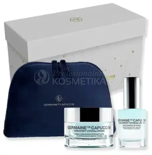 Tovární Cena Germaine de Capuccini Timexpert Hydraluronic Supreme Vánoční Set - Krém pro velmi suchou pleť 50 ml + Hydratační sérum 3D Force 30 ml Dárková sada