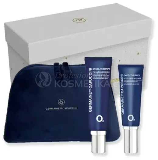 Zlevněný Germaine de Capuccini Excel Therapy O2 Vánoční Set - Okysličující Emulze 50 ml + Okysličující krém na oční okolí 15 ml Dárková sada