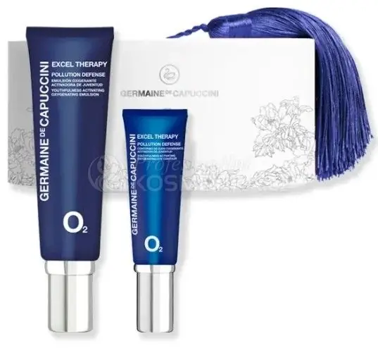 Cenově Výhodný Germaine de Capuccini Excel Therapy O2 Set - Emulze 50 ml + oční krém 15 ml Dárková sada