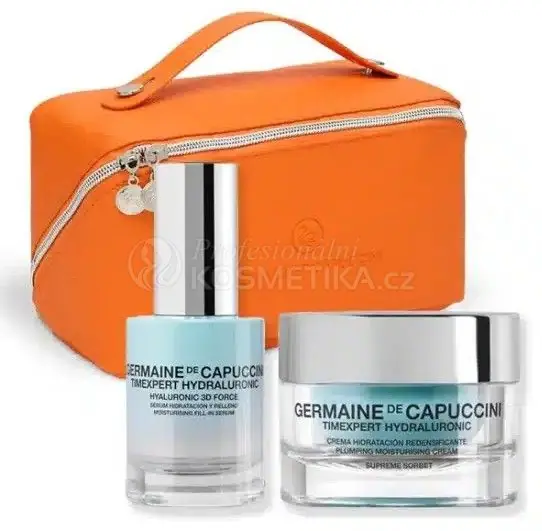 Autentický Germaine de Capuccini Timexpert Hydraluronic Supreme Letní Set - Krém pro velmi suchou a dehydratovanou pleť 50 ml + Hydratační sérum 3D 30 ml Dárková sada