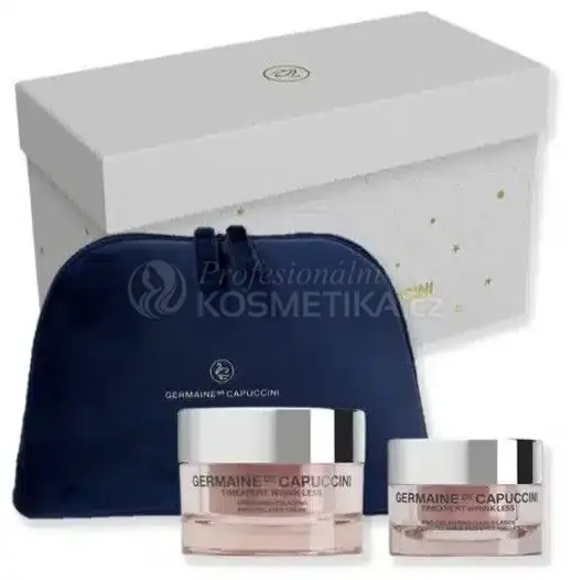 Cenový Hit Germaine de Capuccini Timexpert Wrink Less Set - Kolagenový krém proti vráskám 50 ml + krém na rty a oči 15 ml Dárková sada