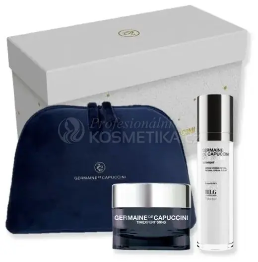 Dokud Zásoby Vydrží Germaine de Capuccini Timexpert SRNS Vánoční Set - Denní regenerační pleťový krém 50 ml + sérum retinight 50 ml Dárková sada