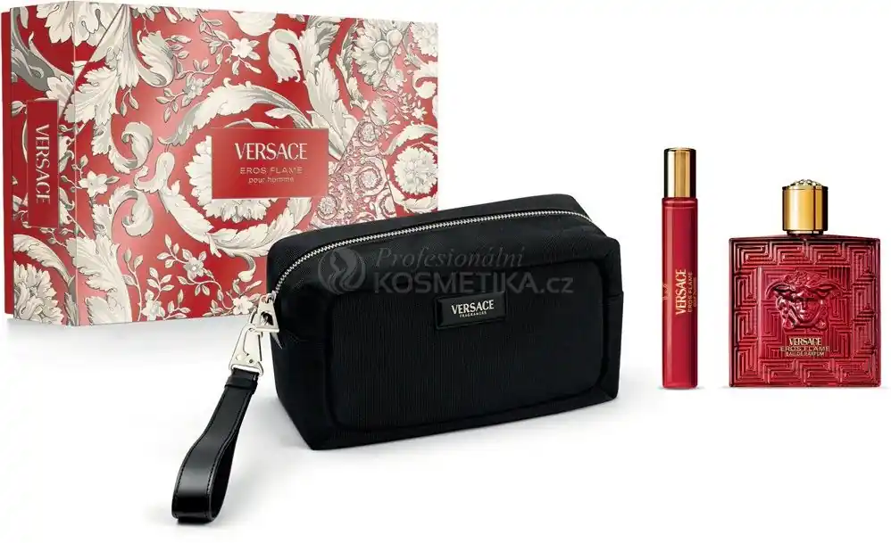 Versace Eros Flame Vánoční Set - EDP 100 ml + EDP 10 ml Dárková sada Sezónní Sleva