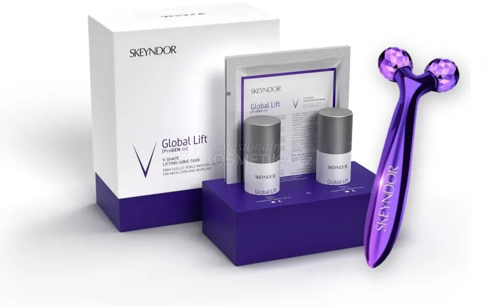 Časově Omezené Skeyndor Global Lift V-Shape Lifting Home Care - Krém 30 ml + elixír 30 ml Dárková sada
