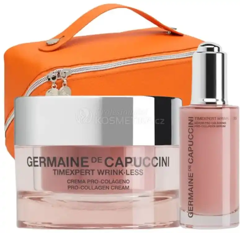 Cenová Bomba Germaine de Capuccini Timexpert Wrink Less Letní Set - Kolagenový krém proti vráskám 50 ml + Kolagenové sérum proti vráskám 50 ml Dárková sada