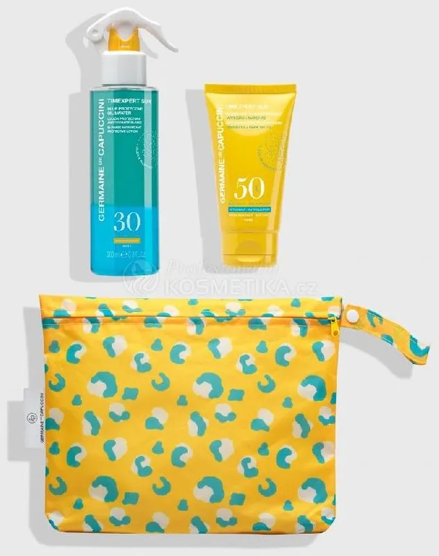 Originální Germaine de Capuccini Timexpert Sun Animal Set - Ochranný tělový olej SPF30 200 ml + ochranný pleťový krém SPF50 50 ml Dárková sada