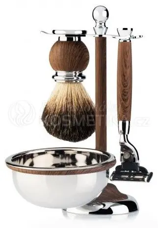 Gordon Barber Kit Rasatura - Stojan+miska na holení+štětka na holení+strojek na holení Dárková sada Speciální Cena