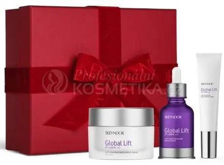 Kup Teď Skeyndor Global Lift Vánoční Set - Liftingový Krém pro suchou pleť 50 ml + Modelační elixír na obličej a krk 30 ml + krém na oční okolí 15 ml Dárková sada