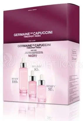 Novinka Germaine de Capuccini Timexpert Rides Age Cure Night Set - Peeling 30 ml + booster 15 ml + sérum 15 ml Dárková sada