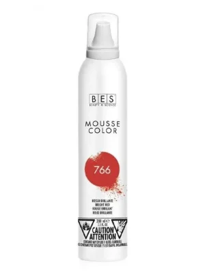 BES Mousse Color Barevné pěnové tužidlo 766 intenzivně červená 200ml Nejprodávanější