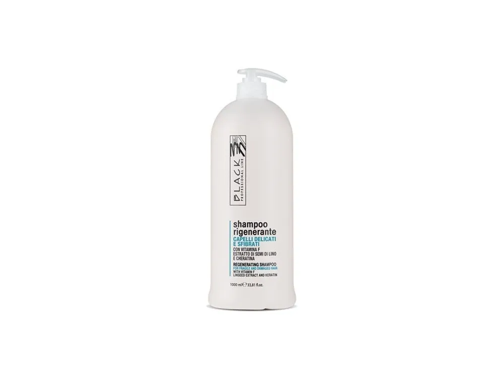 BLACK Intensive Repair Shampoo 1000ml - regenerační šampon pro jemné suché vlasy Jen Po Omezenou Doba