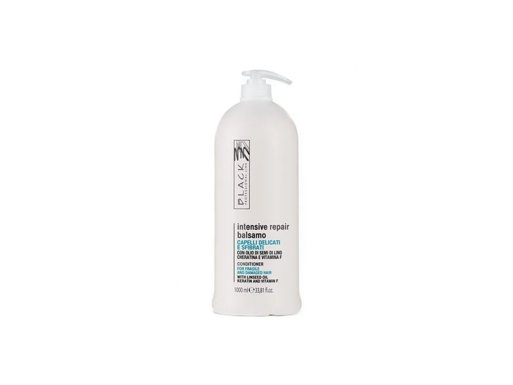 BLACK Intensive Repair Balsamo 1000ml - regenerační balzám pro citlivé a poškozené vlasy Finální Výprodej