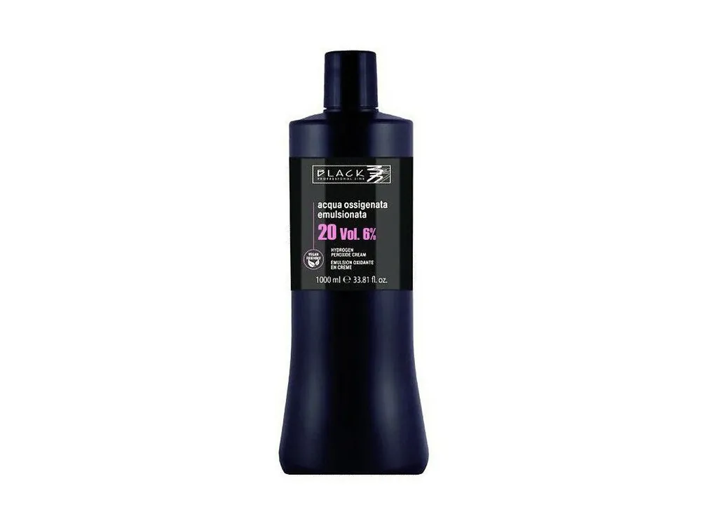 BLACK Professional Krémový 6% peroxid vodíků 1000ml - oxidační krém 20vol Přímo Od Výrobce
