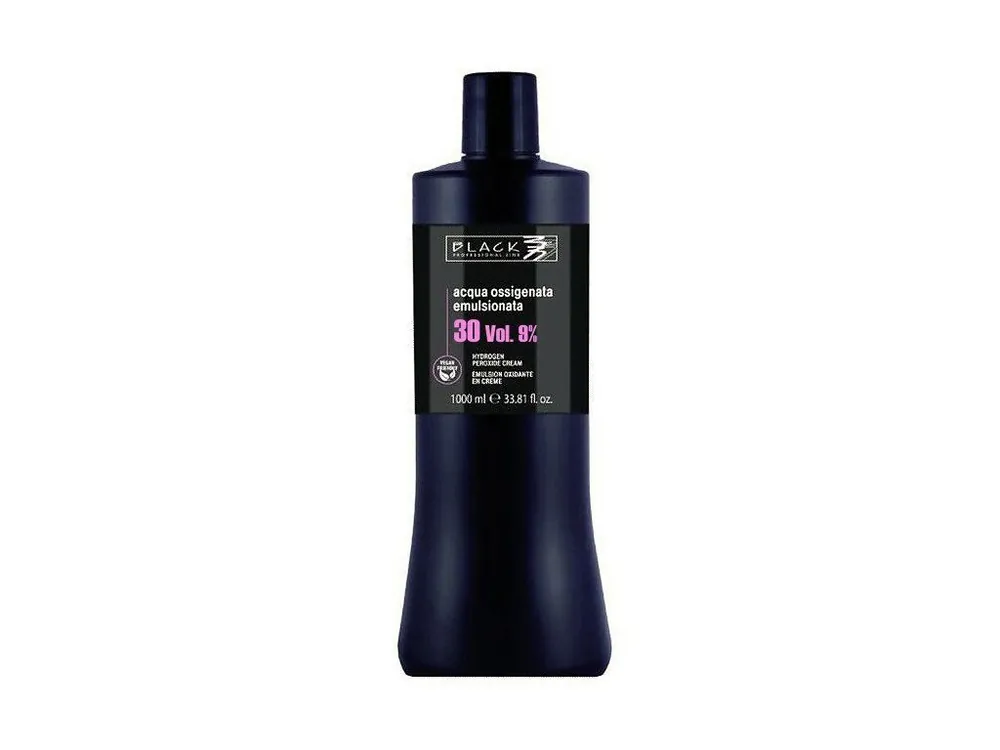 Expresní Doručení BLACK Professional Krémový 9% peroxid vodíků 1000ml - oxidační krém 30vol