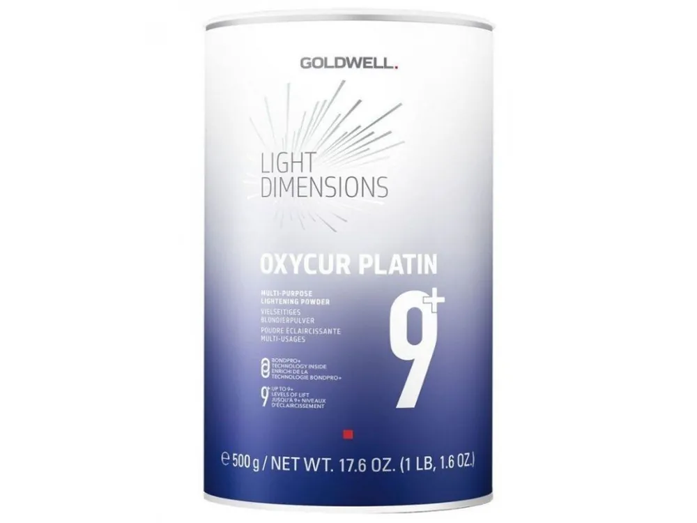 Expresní Doručení GOLDWELL Oxycur Platin 9+ Dust Free 500g - bezprašný platinový melír na vlasy