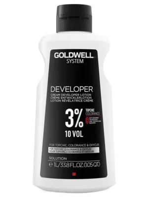 Finální Výprodej GOLDWELL Topchic Developer Lotion 3% (vol10) - krémový peroxid vodíků 1000ml