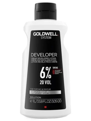 GOLDWELL Topchic Developer Lotion 6% (vol20) - krémový peroxid vodíků 1000ml Sezónní Sleva