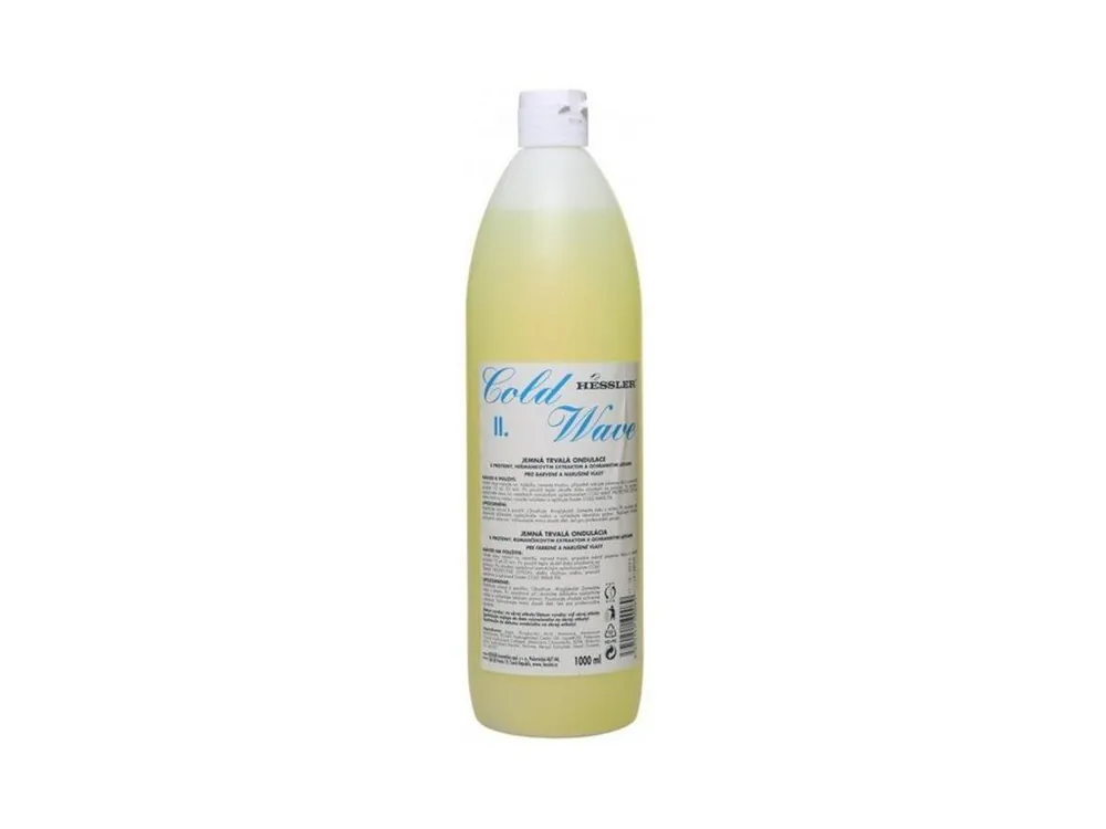 Ihned K Objednání HESSLER Cold Wave 2 - trvalá ondulace na vlasy vlasy barvené a narušené 1000ml