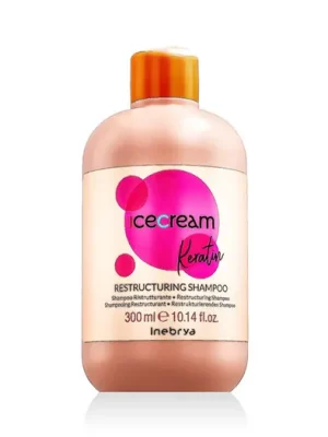 Inebrya Ice Cream Keratin Restructuring Shampoo 300 ml Cenově Výhodný