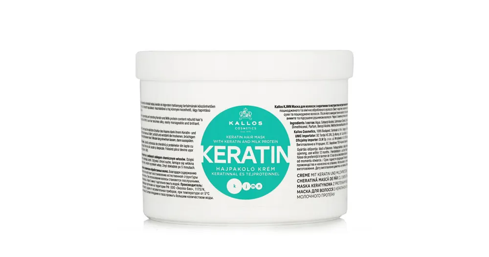 Kallos Keratin Mask With Keratin And Milk Protein 500 ml Sezónní Sleva