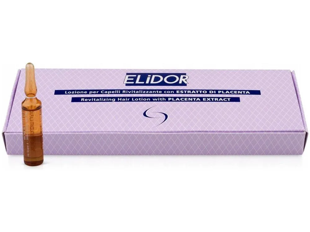 MIL MIL Elidor Placent Hair Liquid - placentové ampule pro intenzivní regeneraci 12x6ml Sleva