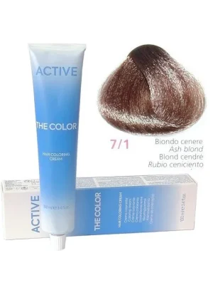 Expresní Doručení ACTIVE The Color Permanentní krémová barva na vlasy - Popelavá blond 7-1